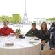 Ариана и Чарльз РОКФЕЛЛЕРЫ (крайние справа)с Джорджиной БЛУМБЕРГ и друзьями на этапе LGCT в Париже / Фотограф: Mario Grassia/LGCT