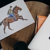 Лошадь в движении от индонезийской художницы 