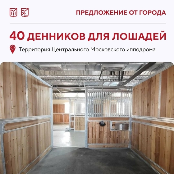 Права пользования 40 денниками на ЦМИ выставлены на торги