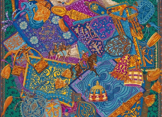 Всадники Кавказа на легендарных платках Hermès